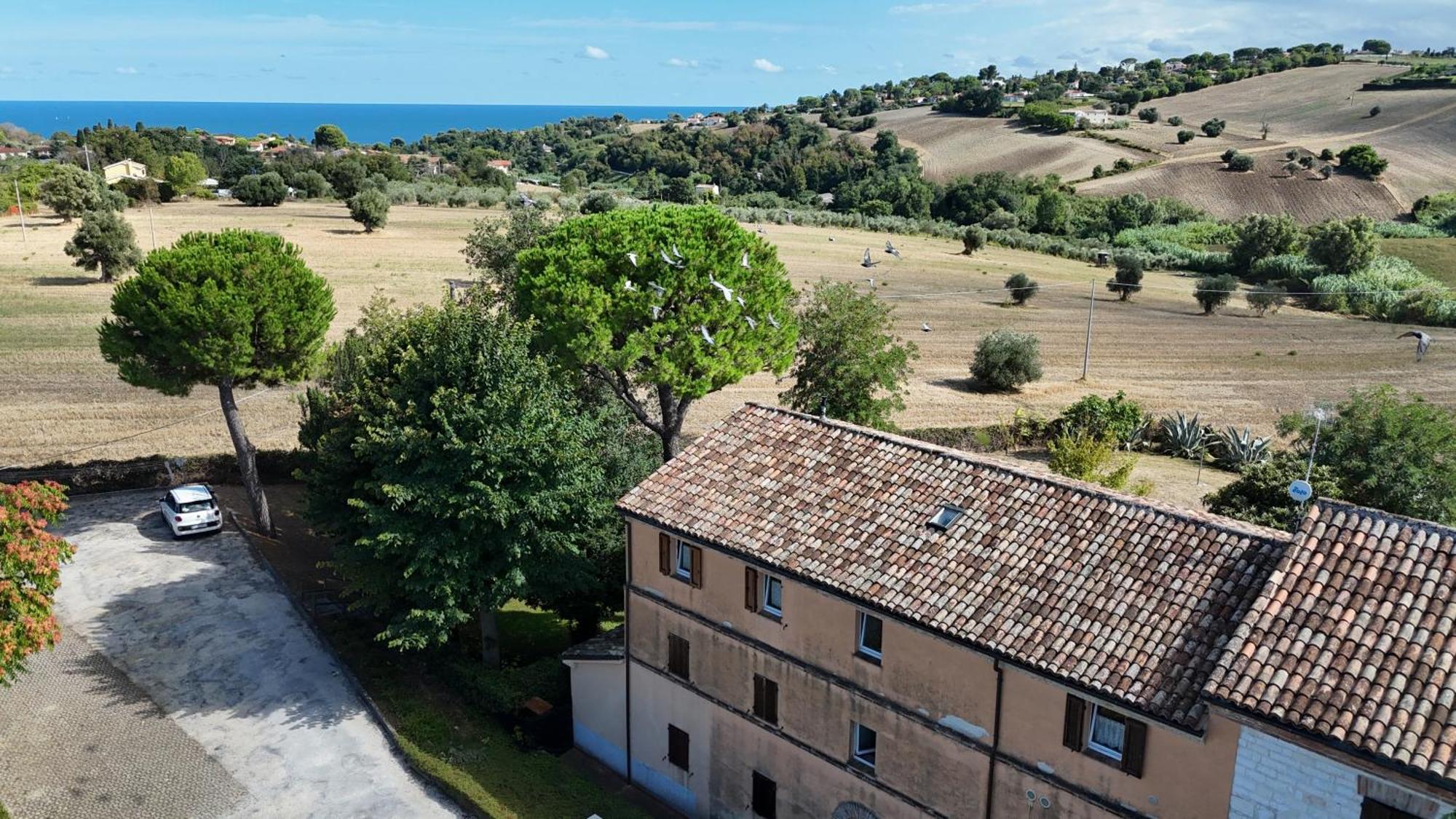 S214 - Sirolo, Trilocale Con Giardino In Zona Tranquilla公寓 外观 照片